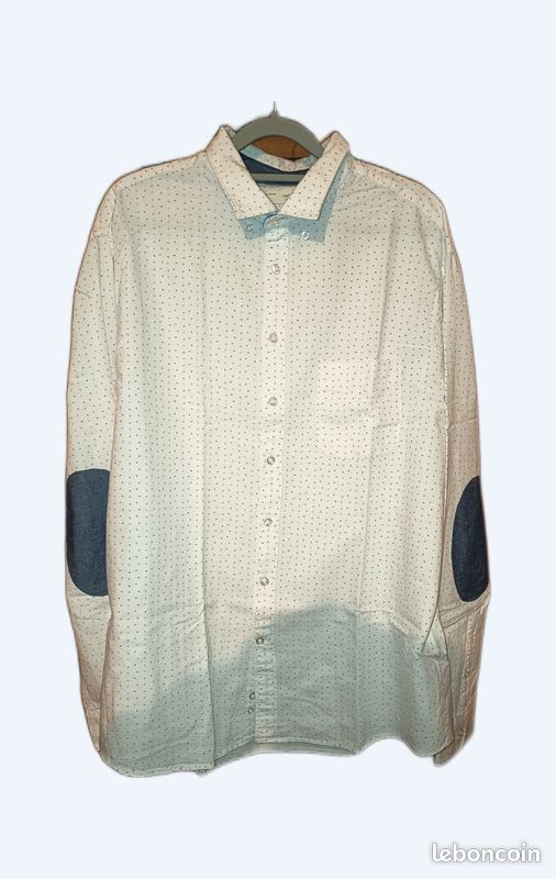 Chemise Celio homme XL blanche avec motifs (image 1)