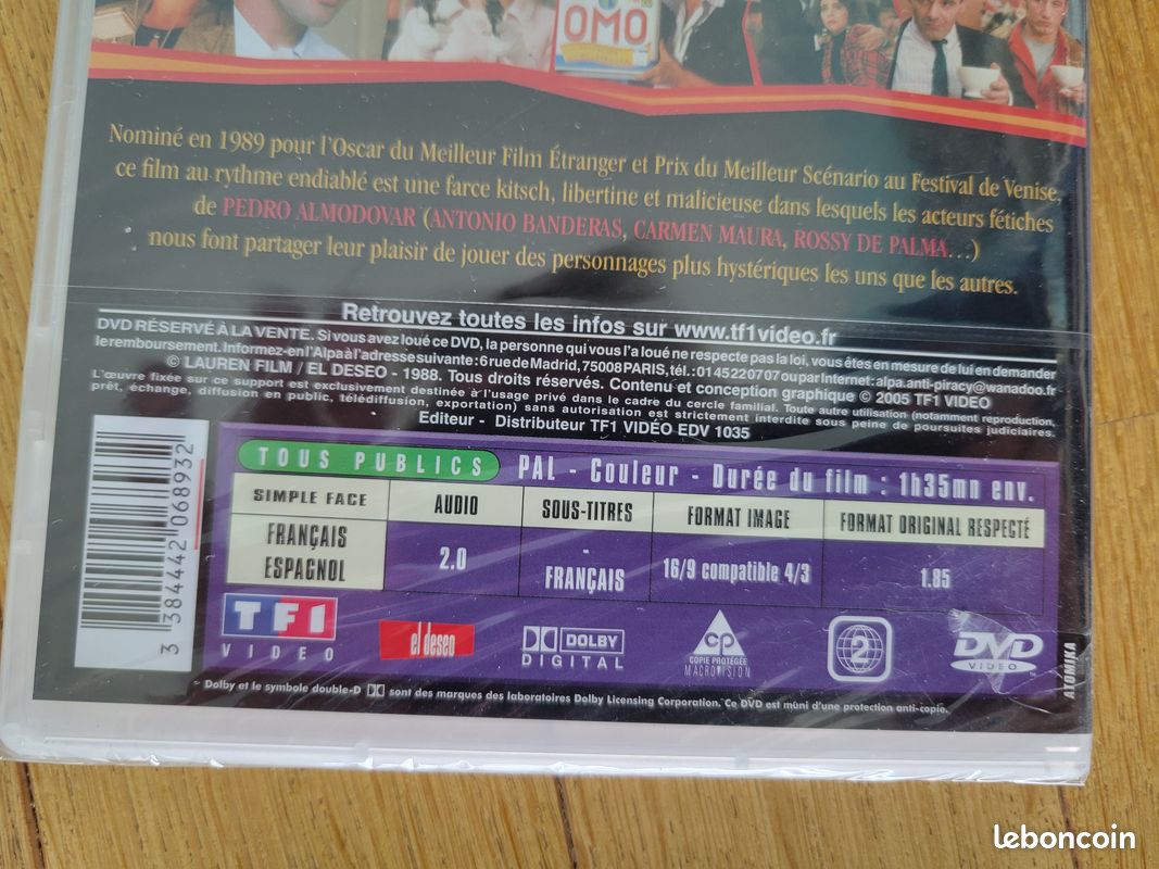 DVD : Femmes au bord de la crise de nerf – Neuf (image 3)