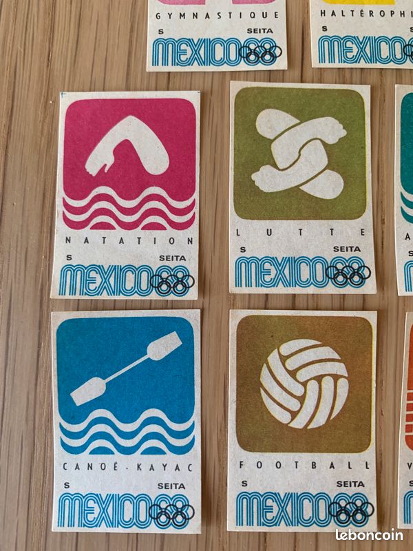 Lot De 6 Verres à Moutarde - Jeux Olympiques Mexico 1968 - Vintage
