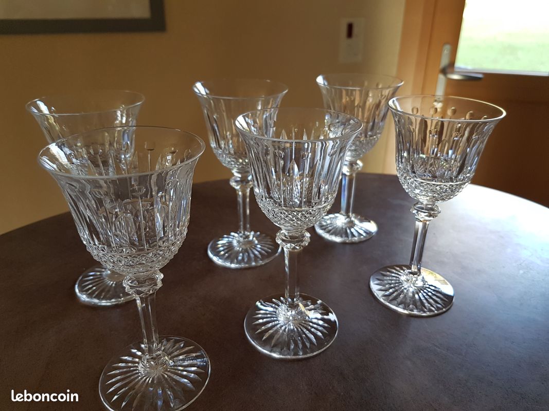 6 Verres en cristal Saint Louis Tommy 15 cm (image 1)