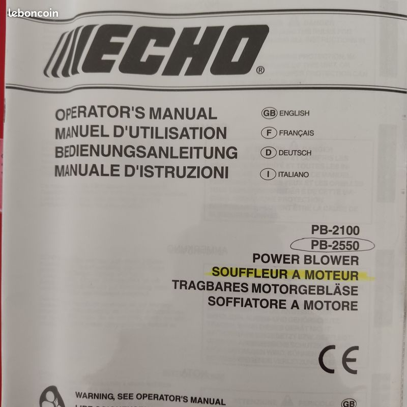 Souffleur ECHO PB 2550 (image 4)