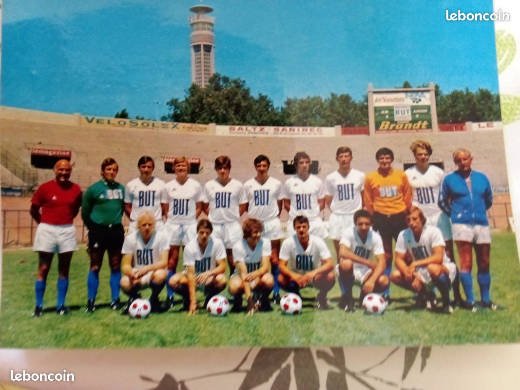 Autocollant Vintage RICARD 1971 - Allez L'OM - Olympique De Marseille - Football