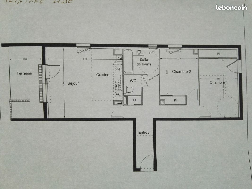 Appartement 3 pièces 67 m² · à Toulouse · 67 m² · 785 €