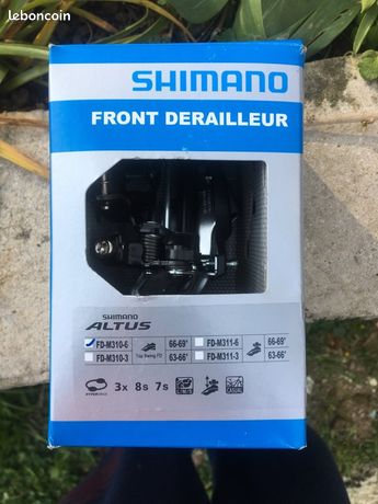 Dérailleur Avant Shimano Altus FD-M310-6 - 66-69mm, 3x 7/8 Vitesses, Neuf