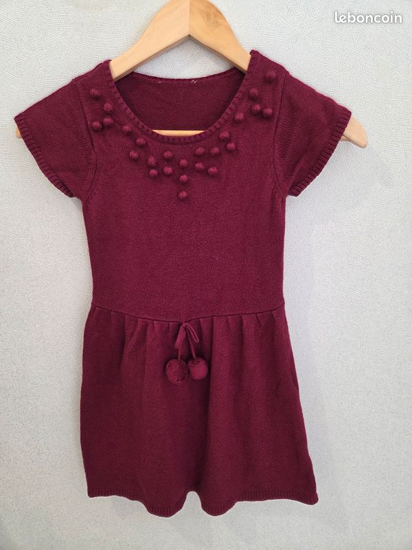 Robe Jacadi fille 6 ans Bordeaux (image 1)