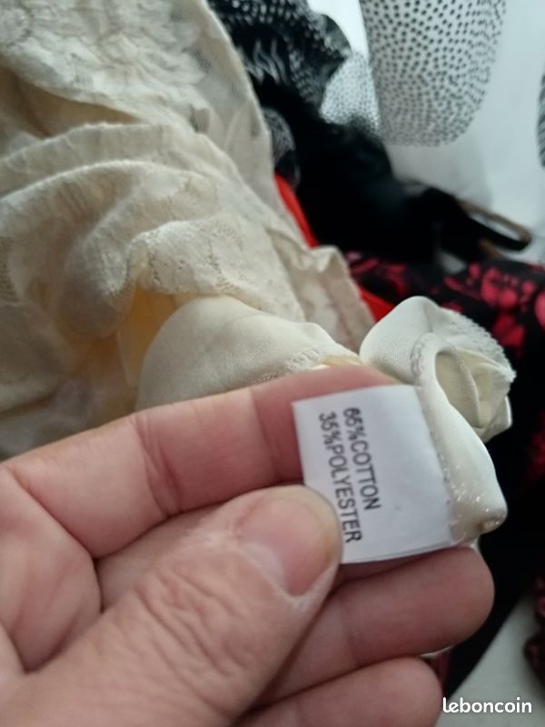 Robe à dentelle crème (image 5)