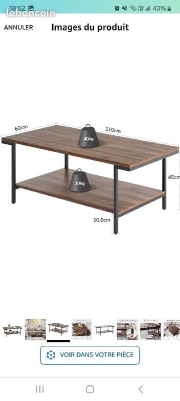 Table basse moderne neuve (image 2)