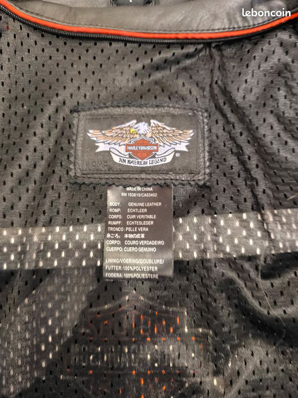 Blouson cuir harley davidson (image 2)