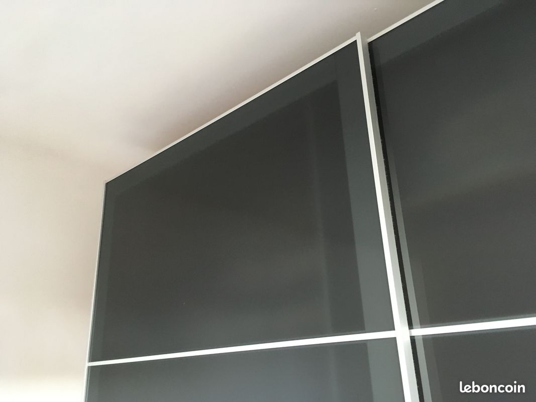 Plaque de verre noire pour armoire IKEA PAX (image 1)