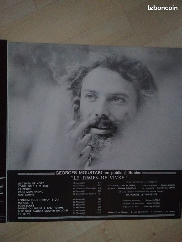 Disque vinyle Moustaki (image 3)