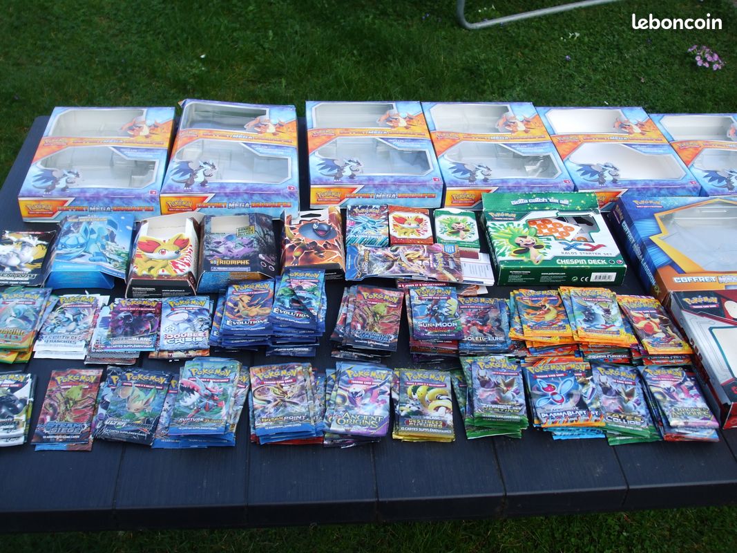 Lot de cartons, boites boosters pokemon VIDE (image 1)