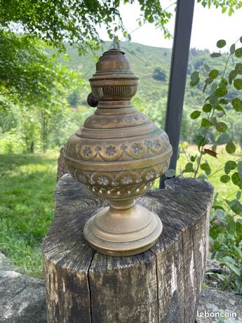 RARE LAMPE A PETROLE HUILE ANCIENNE GARDON LAITON 19 ème EUR 24,90