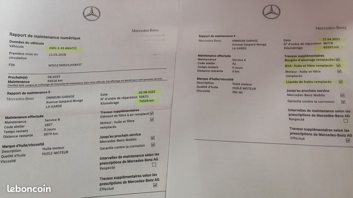 Mercedes CLASSE A 45 AMG 4AMTIC 381CV DCT7 (image 19)