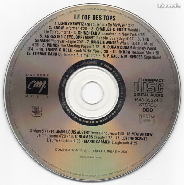 CD Fun Radio Le Top Des Tops Vol. 1 (C392) (image 3)