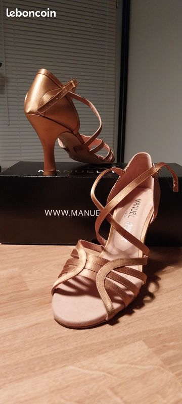 Chaussures Danse Latine (salsa, Bachata) - Natural Spin - Rouge Vernis - Taille 38
