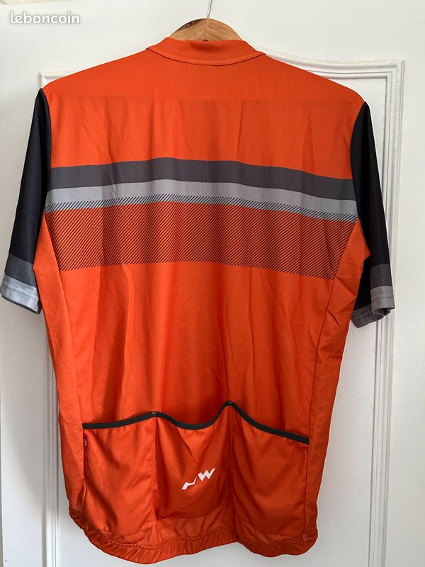 Maillot Cyclisme Northwave XXL – Noir/rouge, Manches Courtes, Neuf Avec étiquette