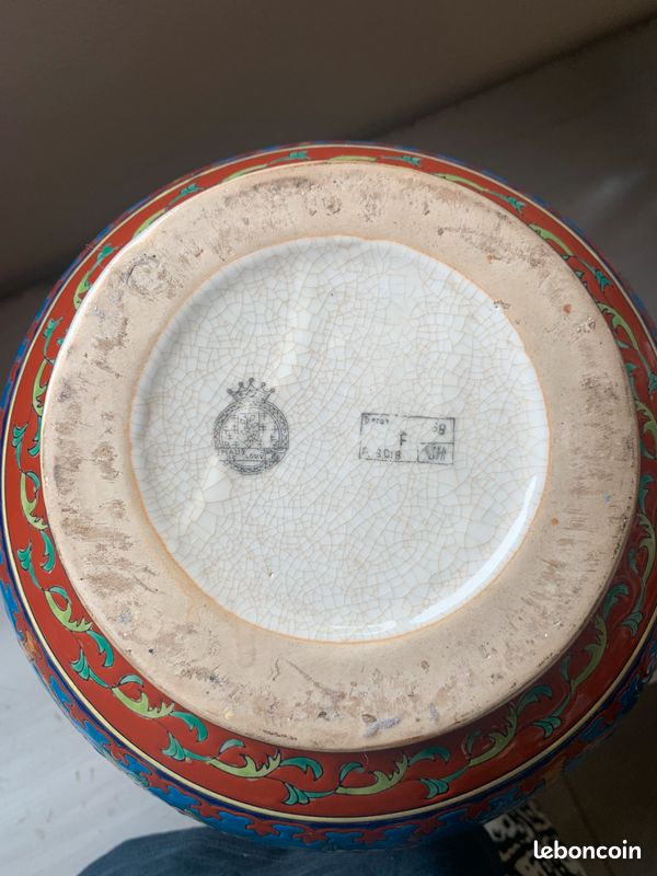 Grand vase boule en émaux de la Louvière (image 12)