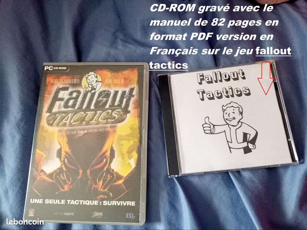 Jeu PC Fallout Tactics - Version Française - État Bon - Classification PEGI 12
