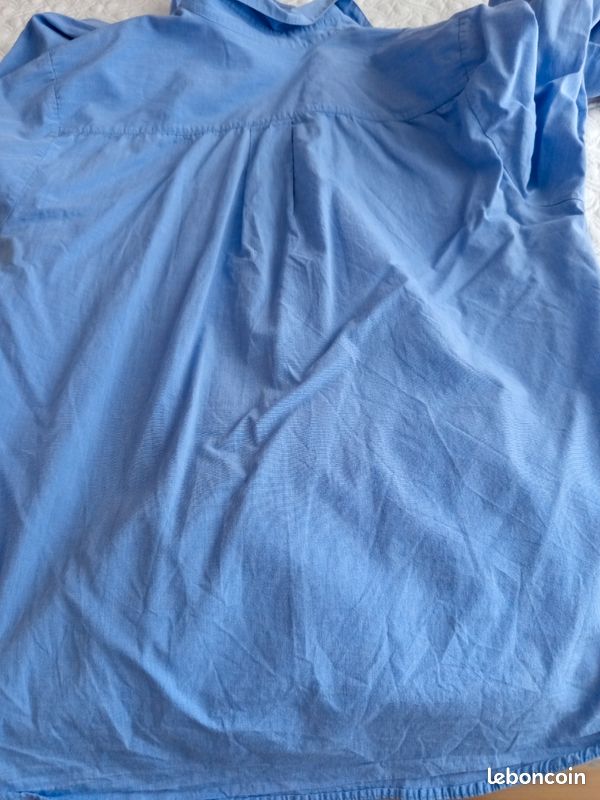 Chemisier bleu la Fée Maraboutee 42 coton (image 3)