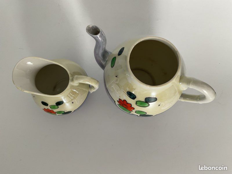 Service à café japonais Art déco – Lustreware années 1930 (image 3)