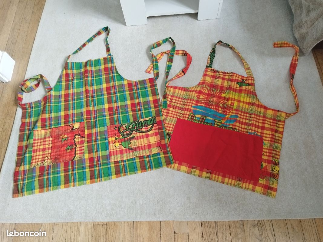 Tabliers cuisine motif Guadeloupe (image 1)