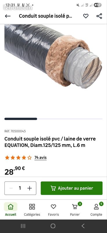 Conduit souple isolé pvc (image 1)