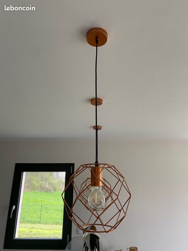 Suspension métal cuivré (image 4)