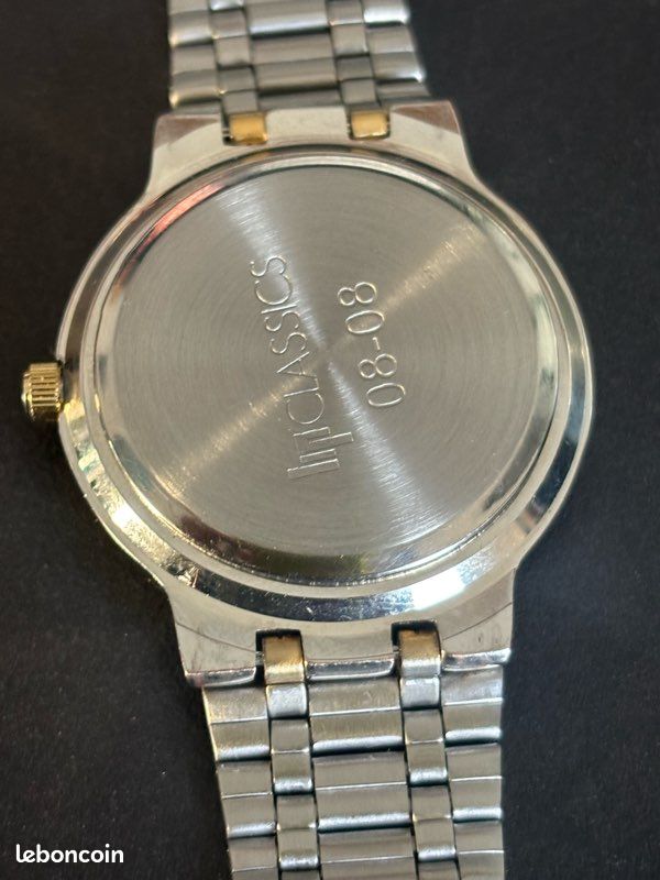 MONTRE LIP FEMME série 11-12 Classics à quartz métal doré