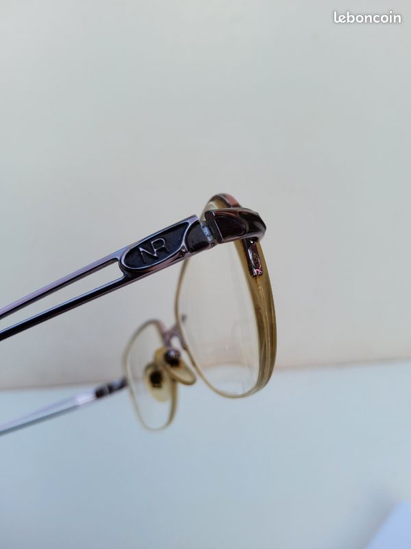 Monture de lunettes vintage Nina Ricci NR 2137 dorée / violette (image 3)