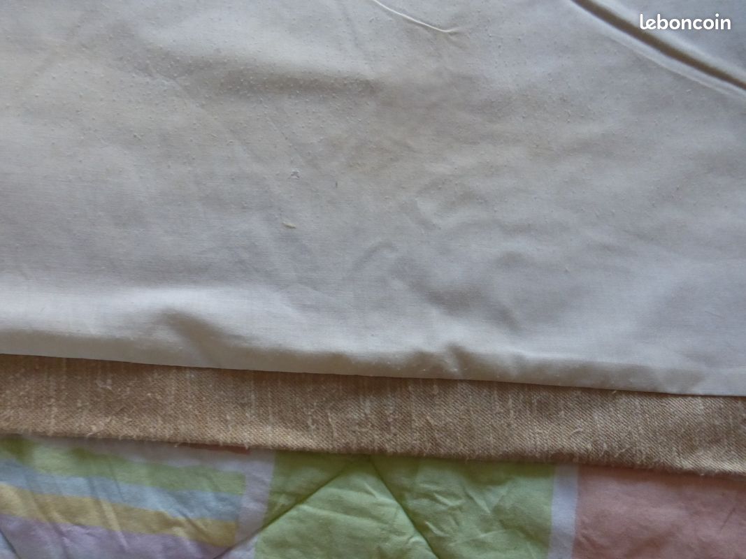 Double rideau beige doublé (image 8)