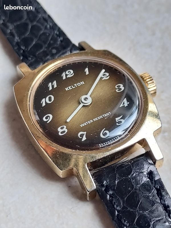 Montre Mécanique Vintage Kelton 547 - Occasion, Montre à Remontage Manuel, Style Rétro