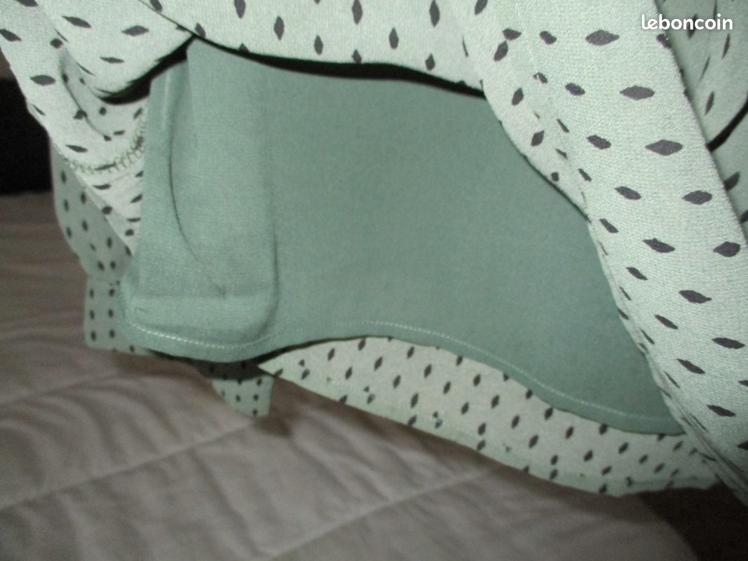 Chemiser crêpe doublé Kaki Taille XXL (image 5)