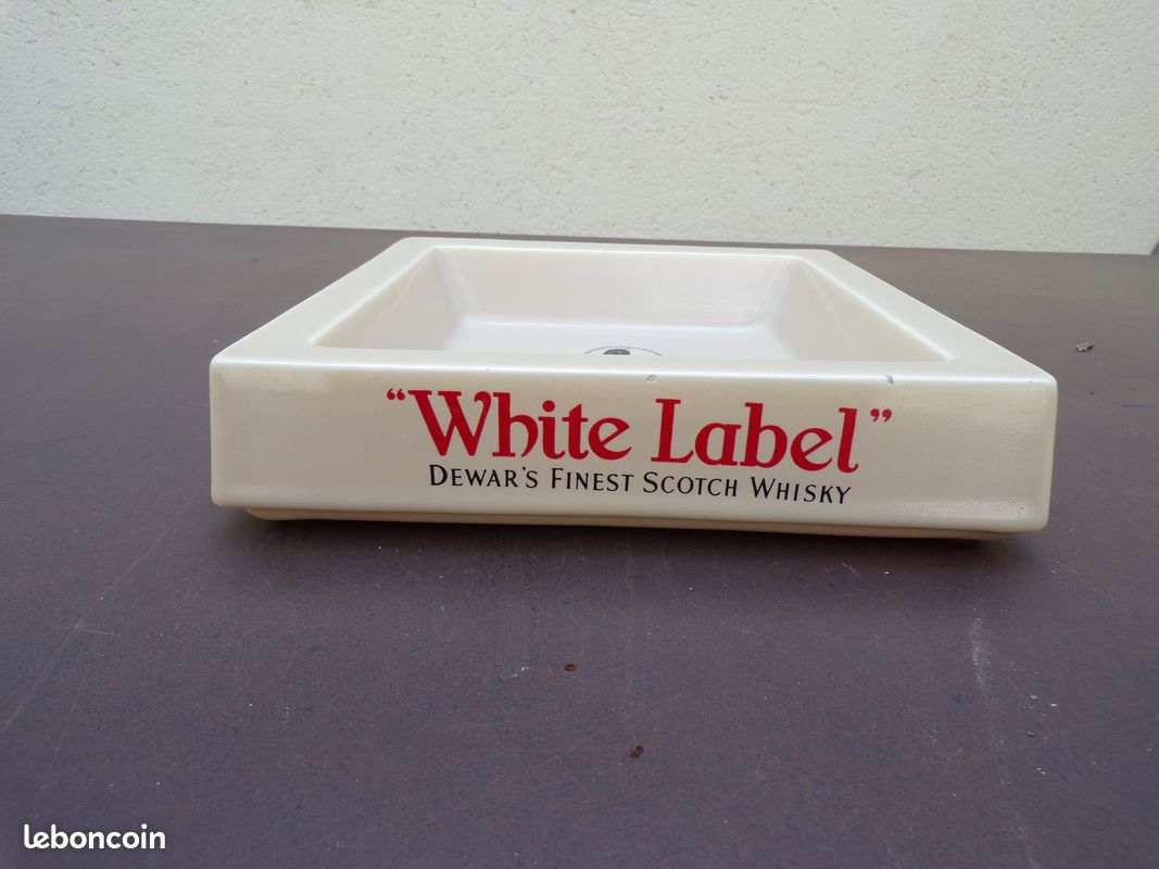 Cendrier neuf vintage whisky ecossais ancestor white label dewar's proceram aubagne (image 2)