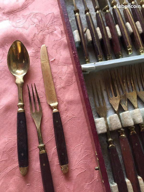 Service de couverts à gâteau ancien (image 1)