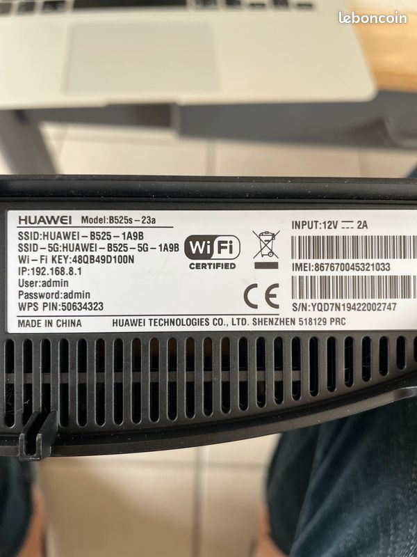 Antenne 4G Pour Routeur Huawei B525 - 4 Ports LAN, Wifi, Déverrouillée