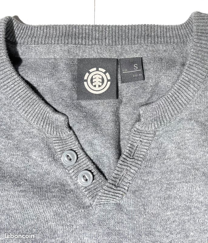 Sweat Femme Element Gris Coton - Taille S, état Excellent