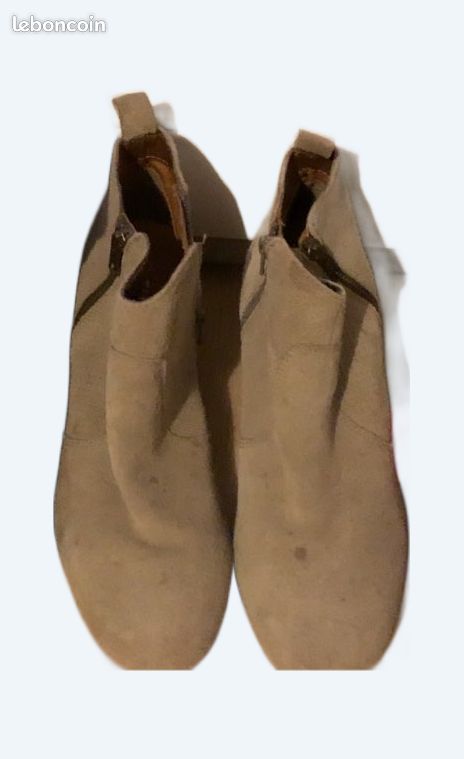 Vend bottines beige (image 1)