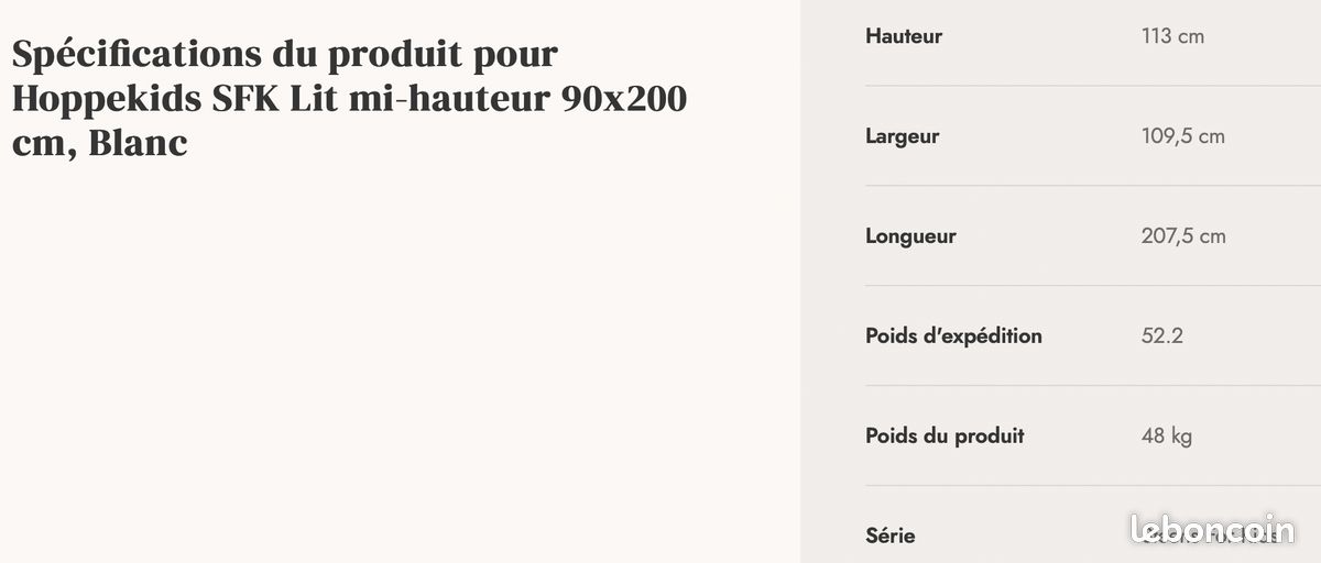 Lit mi-hauteur & matelas enfant (image 12)