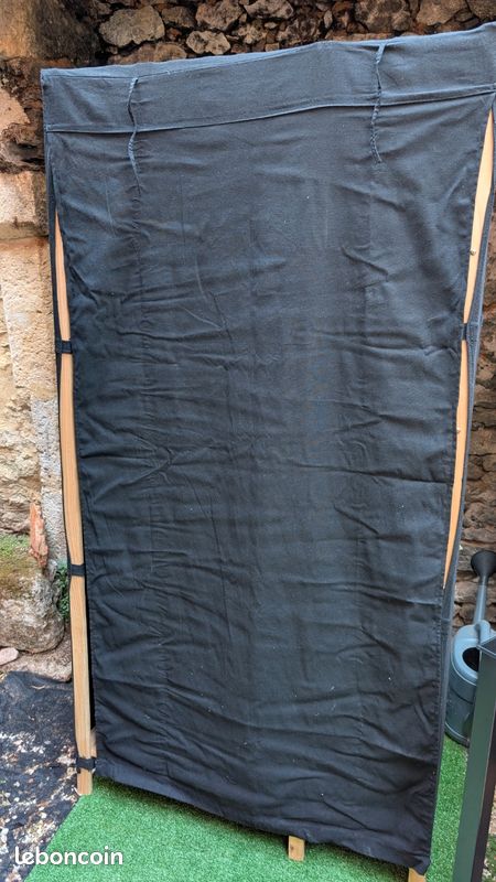 Armoire Penderie pin et tissu (image 6)