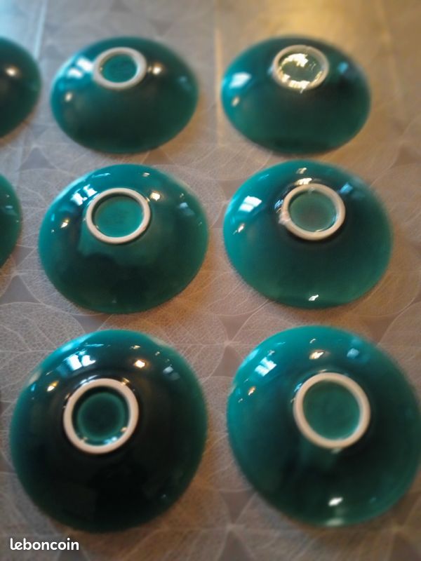 Annonce réservée à "Mercredi" Assiettes creuses en faïence de Charolles - Lot de 12 pièces (image 10)