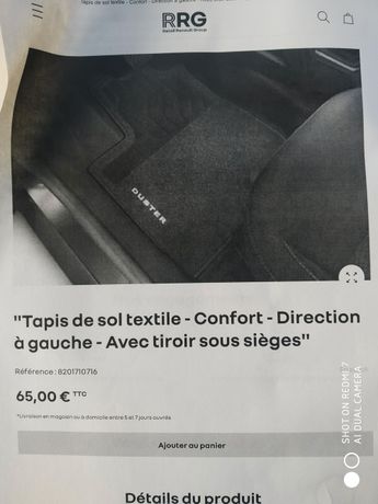 Tapis de sol textile - Pour les véhicules Bose - Renault