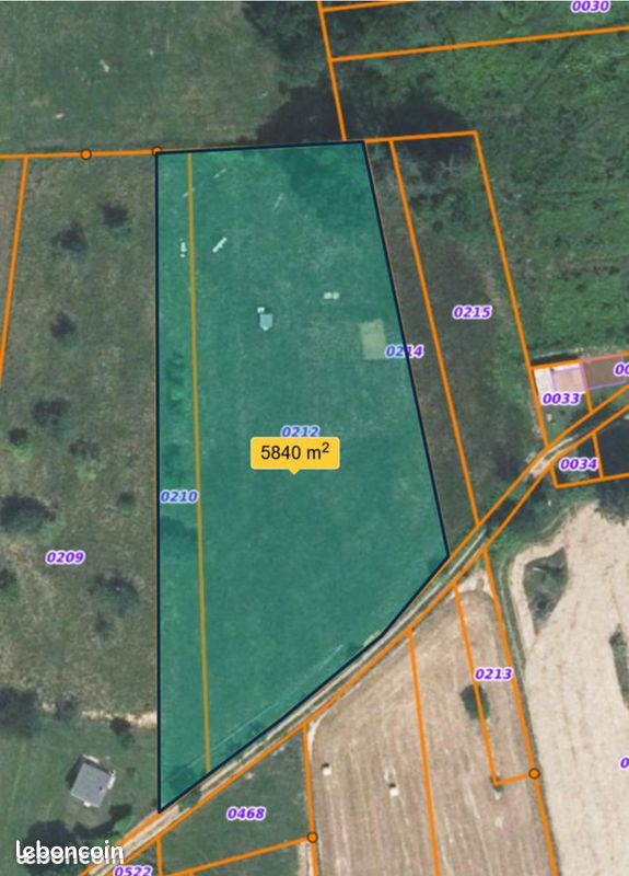 Terrain 5800 m² · à La Grandville · 18 000 €