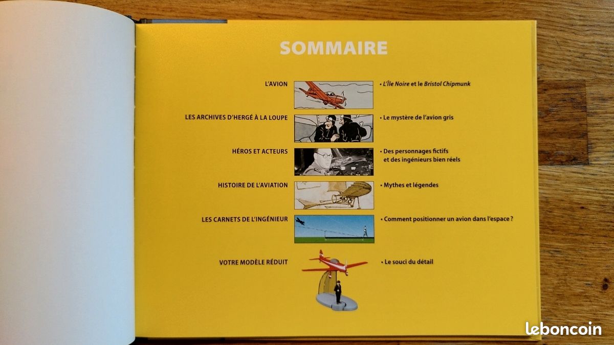 Hachette En Avion Tintin N°008 - L'avion Havilland Rouge (L'Ile Noire) - Occasion