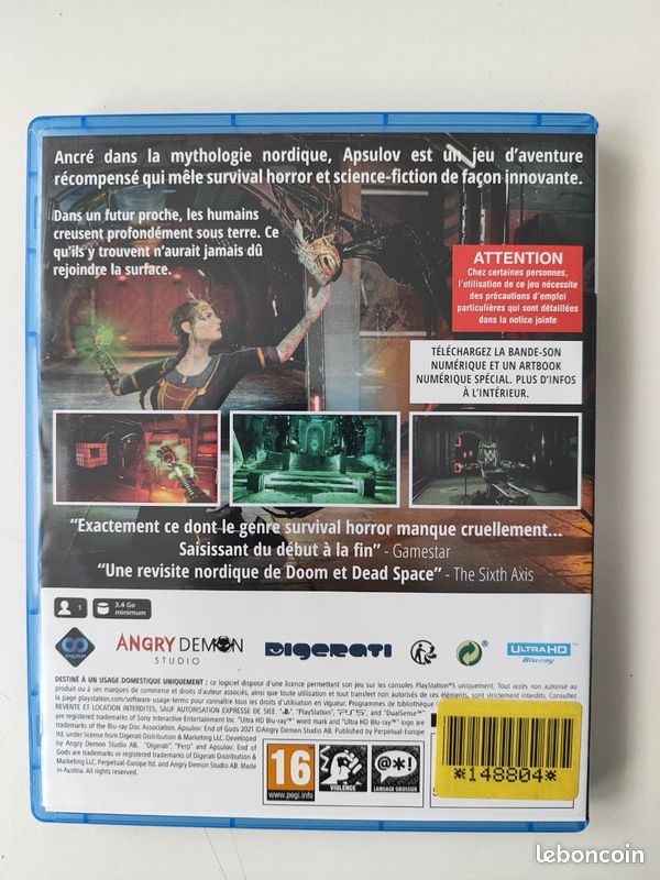 Jeu PS4 Apsulov End Of Gods (PAL FR) – Neuf Sous Blister Officiel Sony