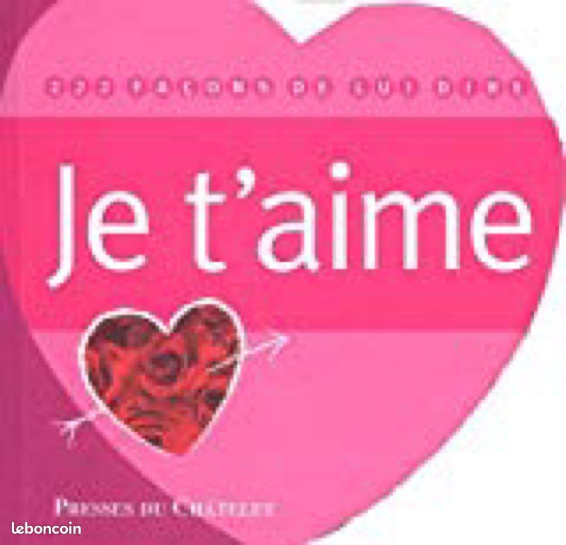 Livre cœur « je t’aime » (image 1)