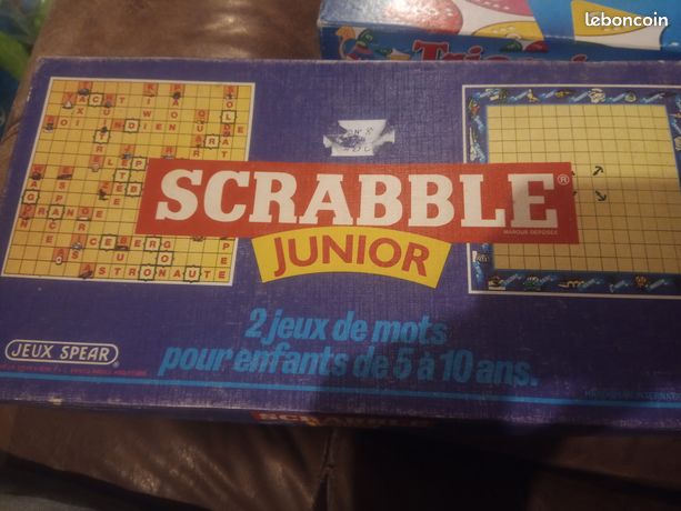 Vintage SCRABBLE Junior Jeux Spear 2 Jeux De Mots Pour Enfants