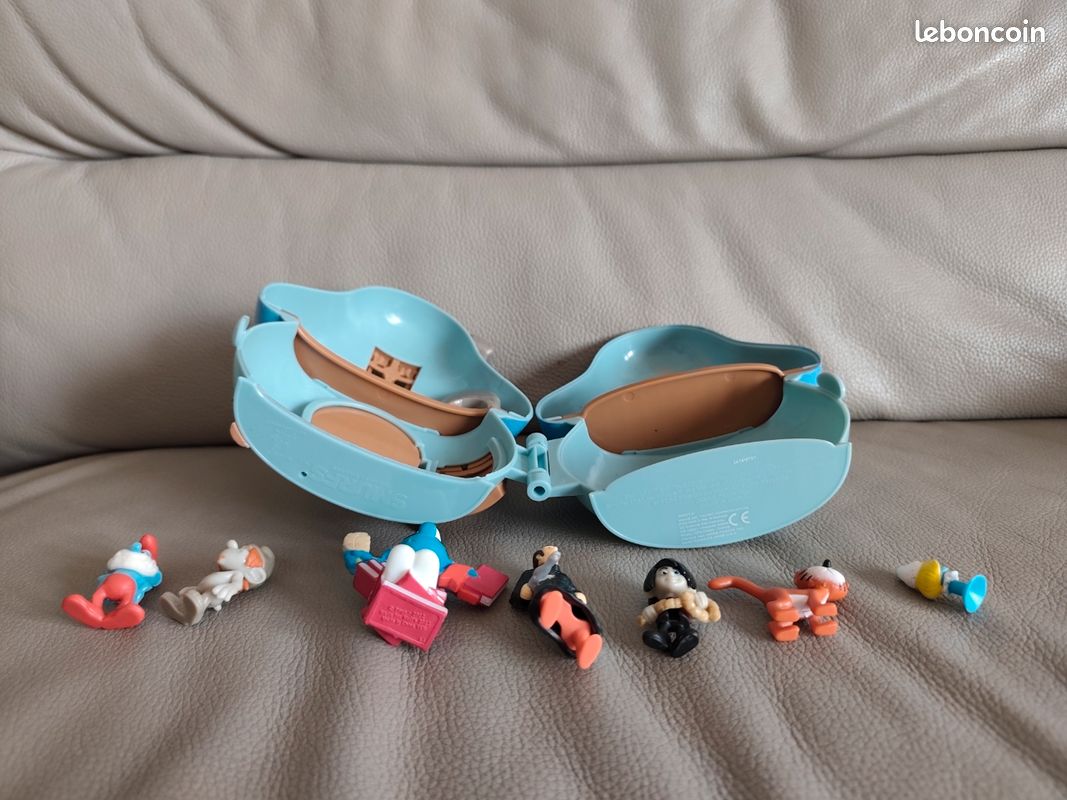 Maison bleue de 2016 +7 figurines kinder et autres Schtroumpf a lunettes gargamel azrael hackus Schtroumpfette vexy the Lost village smurf smurfen (image 7)