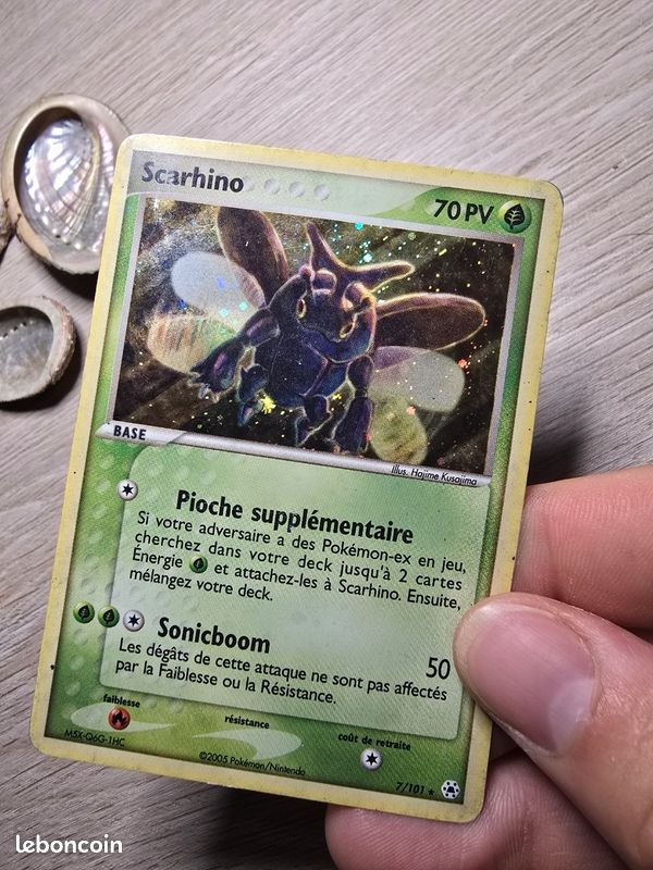 Pokémon Scarhino 7/101 Holographique EX Légendes Oubliées (image 2)