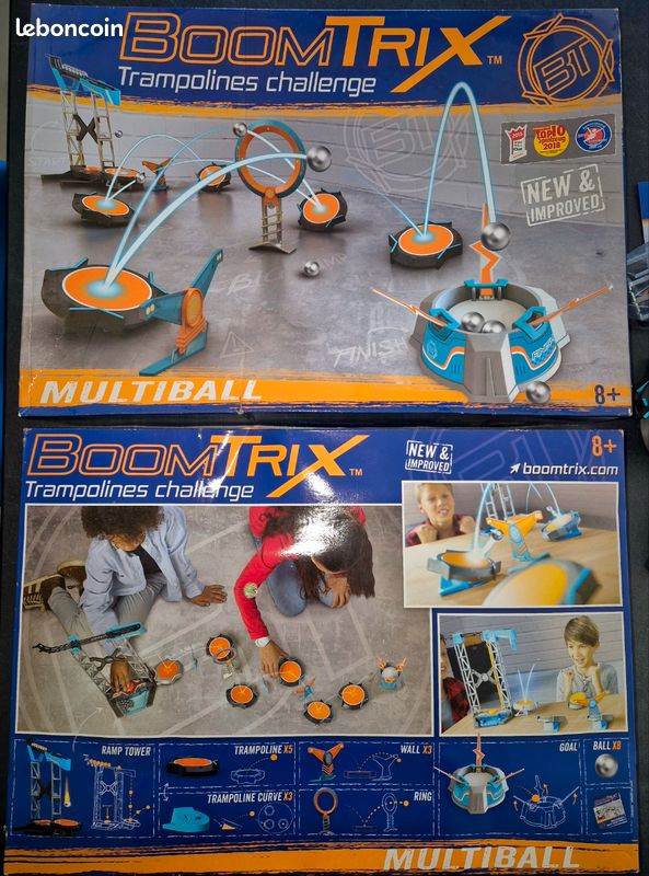 Jeu enfant billes et trampoline boomtrix multiball (image 1)