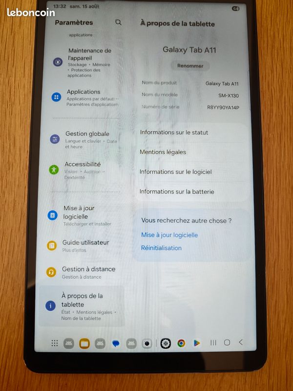 Tablette Samsung Galaxy Tab 11 64Go (image 5)